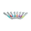 Universal Comfort Grip Retractable Gel Pen, 0.7mm, Asstd Ink, Silver Barrel, PK8 39725